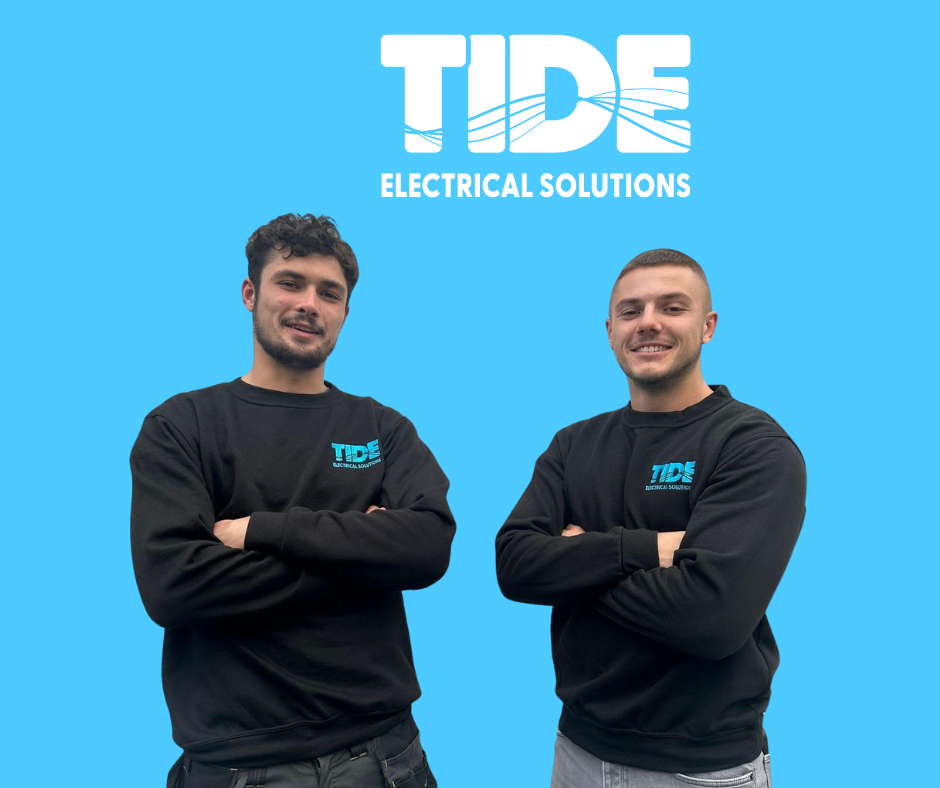 Joe and Alex, founders and owners of Tide Electrical